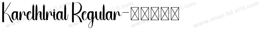 Karethtrial Regular字体转换